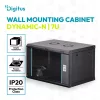 Digitus Dynamic DN-37101 19" 7U Falra szerelhető Rackszekrény Black