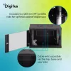 Digitus Dynamic DN-37101 19" 7U Falra szerelhető Rackszekrény Black