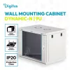Digitus Dynamic DN-37104 19" 9U Falra szerelhető Rackszekrény Grey