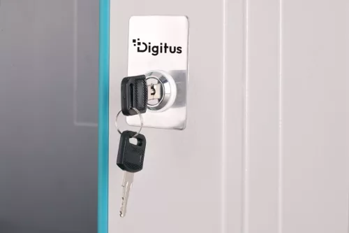 Digitus Dynamic DN-37104 19" 9U Falra szerelhető Rackszekrény Grey