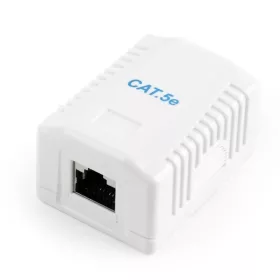 Gembird CAT5E FTP single port surface mount box White