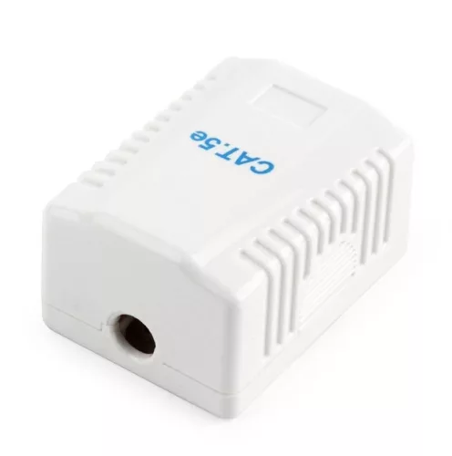 Gembird CAT5E FTP single port surface mount box White