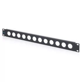 Digitus 1U rack panel for 12 x D-Type modules