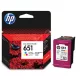 HP C2P11AE (651) Color tintapatron