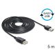 DeLock USB2.0 A apa/USB 2.0 A anya hosszabbító kábel 5m Black