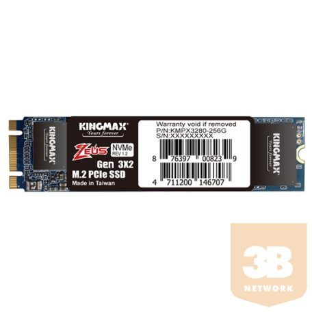 SSD M.2 Kingmax 2280 PCIe NVMe - 256GB - PX3280
