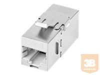 LANBERG feed-thru keystone connector RJ45->RJ45 FTP cat.5e 90