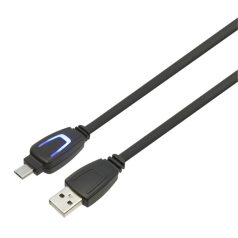   KONIX - MYTHICS PS4 Play & Charge + Töltő kábel 3m (LED-es), Fekete