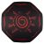 KONIX - NARUTO "Symbol" Gaming Szőnyeg kör alakú 1000x1000mm, Fekete-Piros