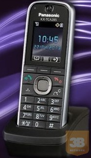 Panasonic KX-TCA285CE, rendszer DECT+töltő, színes kij, 500 név, 12 gomb, fejhallgató,ővcsip., BT