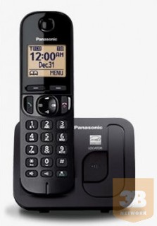 Panasonic KX-TGC210PDB, DECT 1,6" LCD, kihang, ébr, 50 szám, hívblokk, gyorstárcs, falra szerelhető