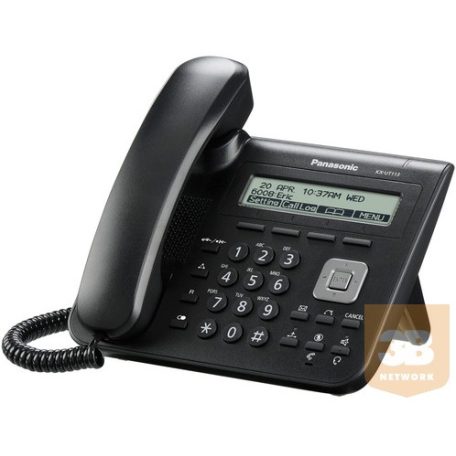Panasonic KX-UT113NE, fehér SIP telefon, PoE, 3 soros, 4 gomb, 1x10/100, 2 SIP