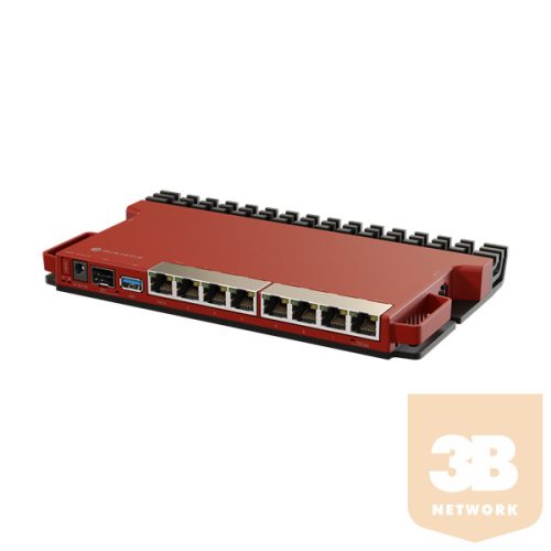 MIKROTIK Vezetékes Router 8x1000Mbps + 1x2500Mbps SFP, 1xUSB3.0,  Menedzselhető, Rackes - L009UiGS-RM