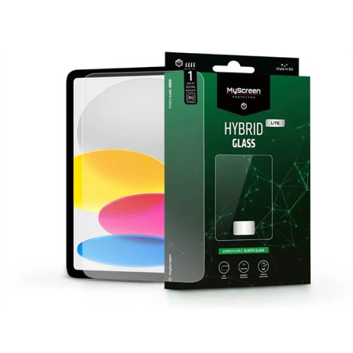 MYSCREEN PROTECTOR APPLE IPAD 10.9 (2022) RUGALMAS ÜVEG KÉPERNYŐVÉDŐ FÓLIA - HYBRID GLASS LITE - TRANSPARENT