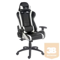 GCN LC Power LC-GC-2 Gaming szék - Fekete/Fehér
