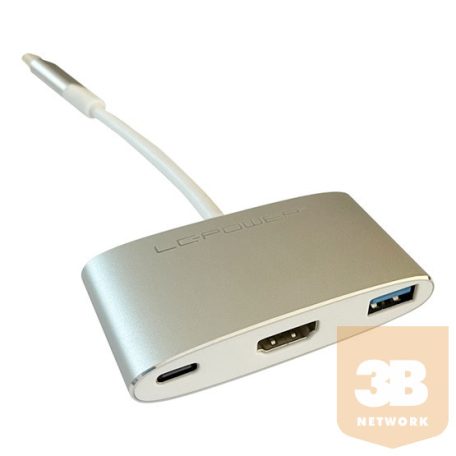 USB HUB LC Power LC-HUB-C-MULTI-4 4 port USB type C ->USB 3.0, HDMI, PD port