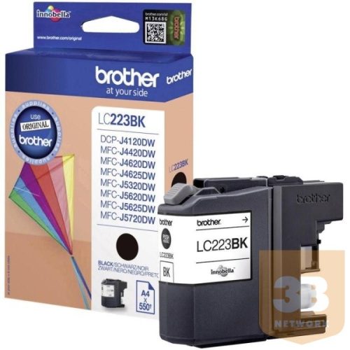 Brother patron LC223BKBP MFC-J4120DW/J4420DW/J4620DW/J5320DW/J5620DW/J5720DW, patron kit, fekete (Black)