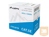 LANBERG LCF5-11CU-0305-S Lanberg FTP stranded kábel CU, cat. 5e, 305m, gray