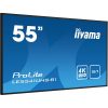 iiyama Prolite 18/7 IPS LFD 54.6" LE5541UHS-B1, 3840x2160, 16:9, 350cd/m2, 8ms, VGA/HDMI/USB/Ethernet, hangszóró