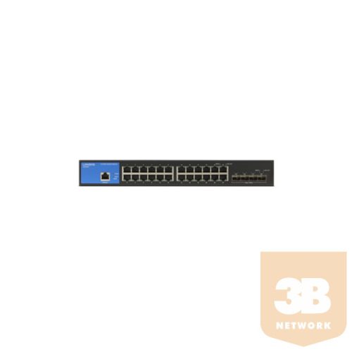 LINKSYS Switch LGS328C, 24x1000Mbps 4xSFP+ (24-Port Business managed Gigabit Switch + 2 SFP+ port)