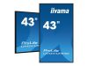 IIYAMA LH4341UHS-B2 43inch 3840x2160 4K UHD IPS panel 1precent Haze Landscape and Portrait mode Speakers 2x 10W VGA 3x HDMI 500cd/m2