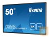 IIYAMA LH5070UHB-B1 50inch Super Slim 3840x2160 4K UHD VA panel 30mm depth 2xHDMI USB Media 700cd/m2 4000:1