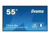 IIYAMA LH5560UHS-B1AG 55inch 3840x2160 UHD VA panel Haze 25perc 500cd/m Landscape and Portrait Wallmount Included