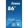 iiyama Prolite  IPS LFD 85.6" LH8654UHS-B1AG, 3840x2160, 16:9, 500cd/m2, 8ms, DVI/VGA/HDMI/DP/USB/LAN, fekete, pivot