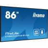 iiyama Prolite  IPS LFD 85.6" LH8654UHS-B1AG, 3840x2160, 16:9, 500cd/m2, 8ms, DVI/VGA/HDMI/DP/USB/LAN, fekete, pivot