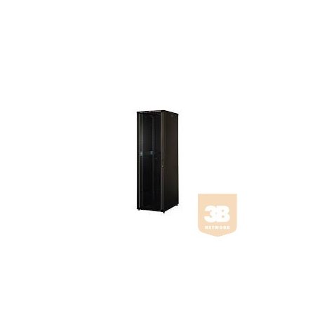 LANDE LN-CK12U6060-BL CK 12U 600x600 Álló rack szekrény 19" (nem lapra szerelhető) RAL9005 fekete