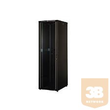 LANDE LN-CK12U6060-BL CK 12U 600x600 Álló rack szekrény 19" (nem lapra szerelhető) RAL9005 fekete