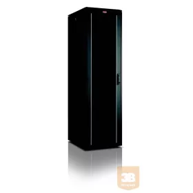   LANDE LN-FS42U6060-BL-111 DYNAmic 42U 600x600 álló rack szekrény 19" RAL9005 fekete