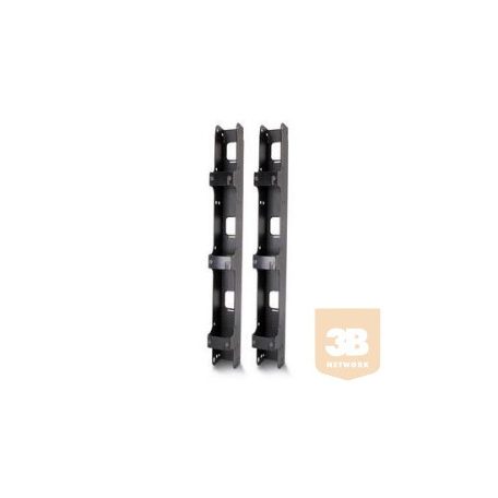 LANDE LN-KDG-ORG-36EU-BL Kábelrendező függőleges fém (jobb/bal) Álló és Szerver rackhoz 36U RAL9005 fekete