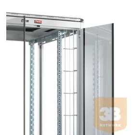   LANDE LN-KDG-ORG-42UD-BL Kábelrendező függőleges drótvázas (jobb/bal) Álló és Szerver rackhoz 42U RAL9005 fekete