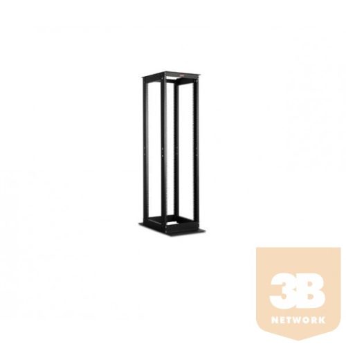 LANDE LN-OF27UDD1070-BL DYNAframe 27U 530x1070 duplasoros rack keret D:80mm 19" RAL9005 fekete