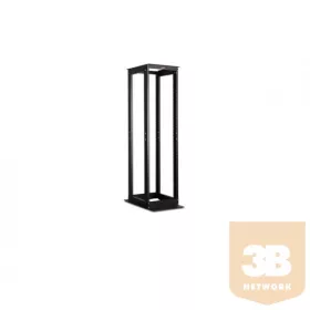   LANDE LN-OF48UDD870-BL DYNAframe 48U 530x870 duplasoros rack keret D:80mm 19" RAL9005 fekete