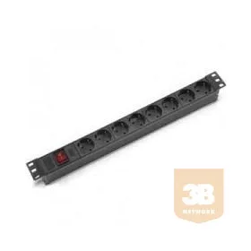   LANDE LN-PRZ-ONF-1U8P-SC Hálózati elosztó 1U ON/OFF 8 x DIN49440