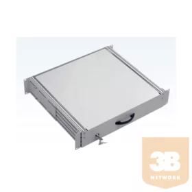   LANDE LN-RAF-CEK-2U40-BL Fiók 2U 19" rack szekrényhez RAL9005 fekete