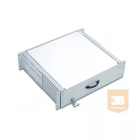   LANDE LN-RAF-CEK-3U40-BL Fiók 3U 19" rack szekrényhez RAL9005 fekete