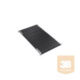   LANDE LN-RAF-SBT-D100-BL-UNV Polc 4 ponton rögzíthető 1000 mm mély 19" rack szekrényhez, teherbírás 50Kg Univerzális RAL9005 fekete