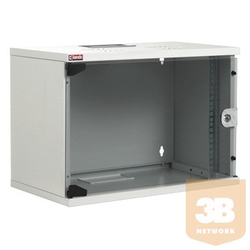 LANDE LN-SH07U5430-LG-F0 NETbox SOHO 7U 540x300 fali rack szekrény lapra szerelt 19" RAL7035 szürke