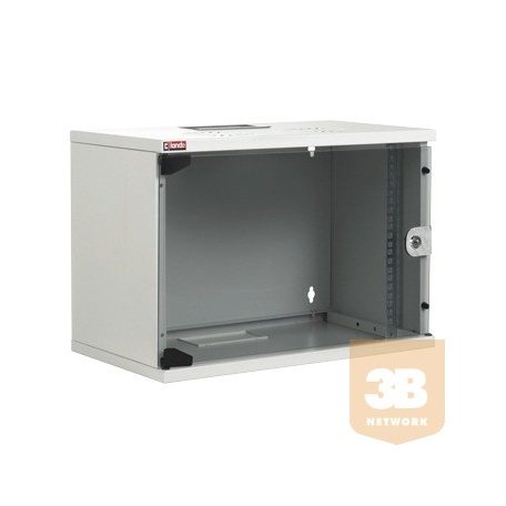 LANDE LN-SH09U5440-LG-F0 NETbox SOHO 9U 540x400 fali rack szekrény lapra szerelt 19" RAL7035 szürke