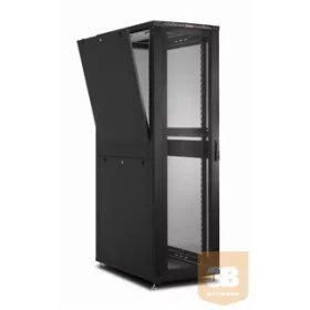   LANDE LN-SR45U8010-BL-111 DYNAmax 45U 800x1000 álló SZERVER rack szekrény 19" RAL9005 fekete