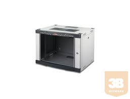 LANDE LN-WM09U6045-LG-111 NETbox 9U 600x450 fali rack szekrény 19" RAL7035 szürke