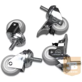   LANDE LN-ZMN-TKR-5525-01 Görgő Rack keretekhez 4db ( kettő fékezhető) egy ponton rögzített M10