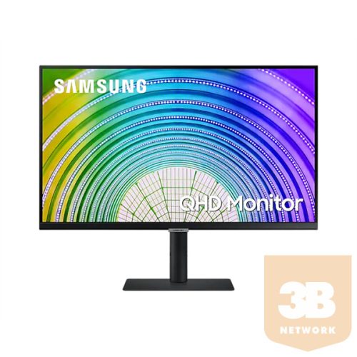 SAMSUNG IPS monitor 27" S60UA, 2560x1440, 16:9, 300cd/m2, 5ms, 75Hz, HDR, DisplayPort/HDMI/3xUSB/USB-C/LAN, Pivot