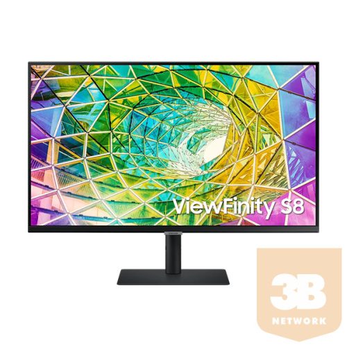 SAMSUNG IPS monitor 27" S80A, 3840x2160, 16:9, 300cd/m2, 5ms, HDMI/DisplayPort/4xUSB, Pivot