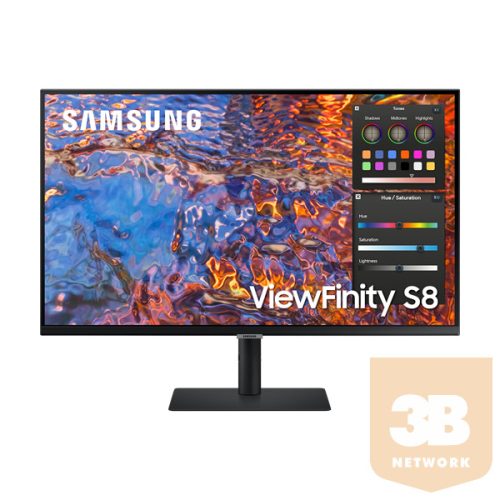 Samsung Monitor 32" - S32B800PXP (IPS, 3840x2160, 16:9, 60HZ, 280cd/m2, 5ms, Pivot, Flat)