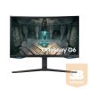 SAMSUNG Ívelt Gaming&Smart 240Hz VA monitor 32" G65B, 2560x1440, 16:9, 350cd/m2, 1ms, DP/2xHDMI/2xUSB/LAN/WiFi/BT, Pivot