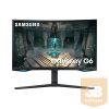 SAMSUNG Ívelt Gaming&Smart 240Hz VA monitor 32" G65B, 2560x1440, 16:9, 350cd/m2, 1ms, DP/2xHDMI/2xUSB/LAN/WiFi/BT, Pivot